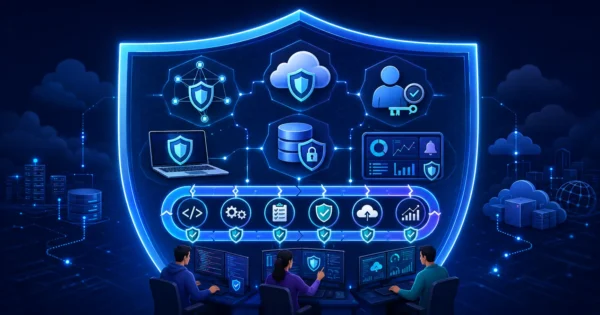 DevSecOps within the broader cybersecurity ecosystem including network, cloud, identity and application security