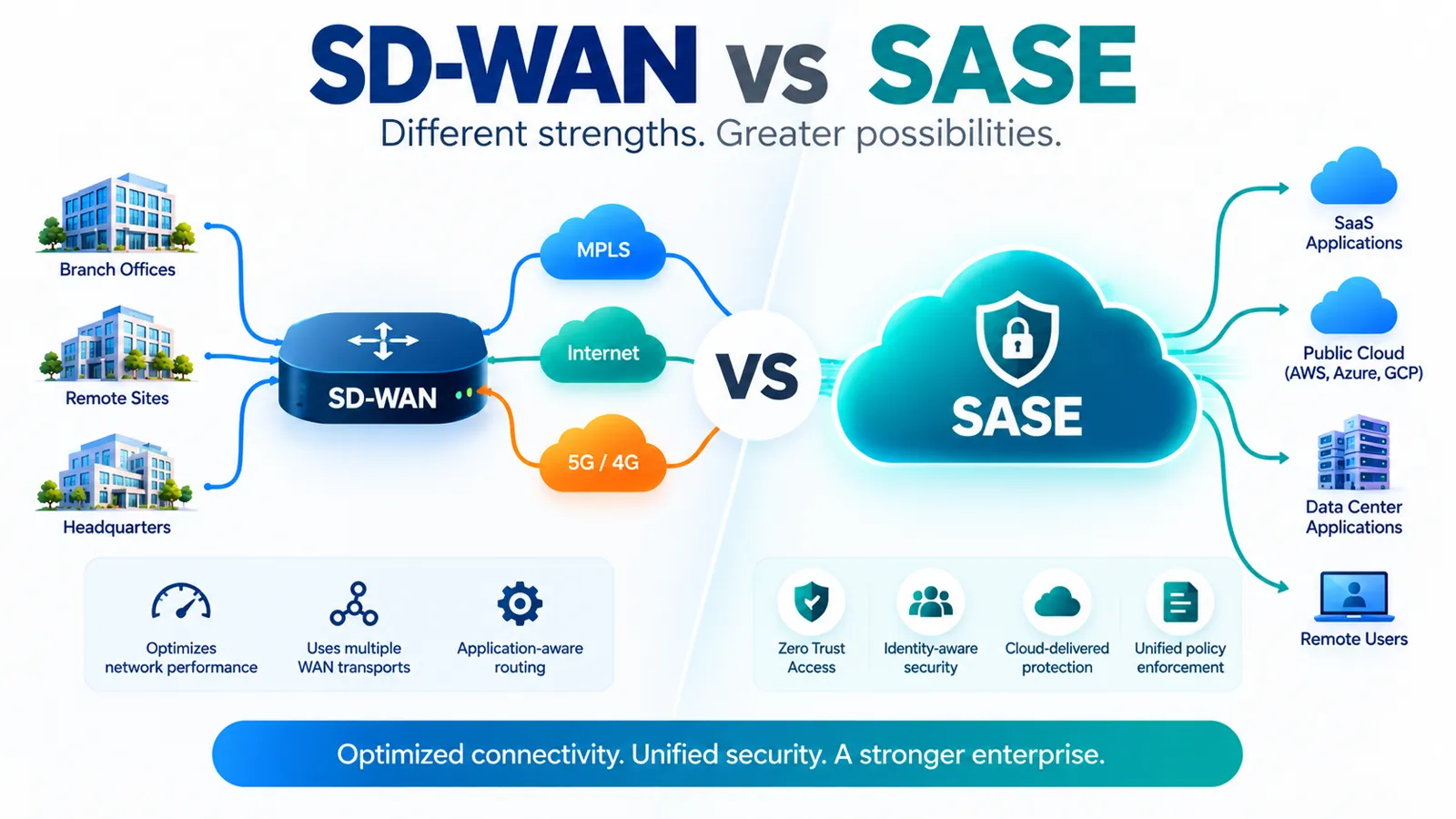 SD-WAN vs SASE: Differences, Architecture & When You Need Both