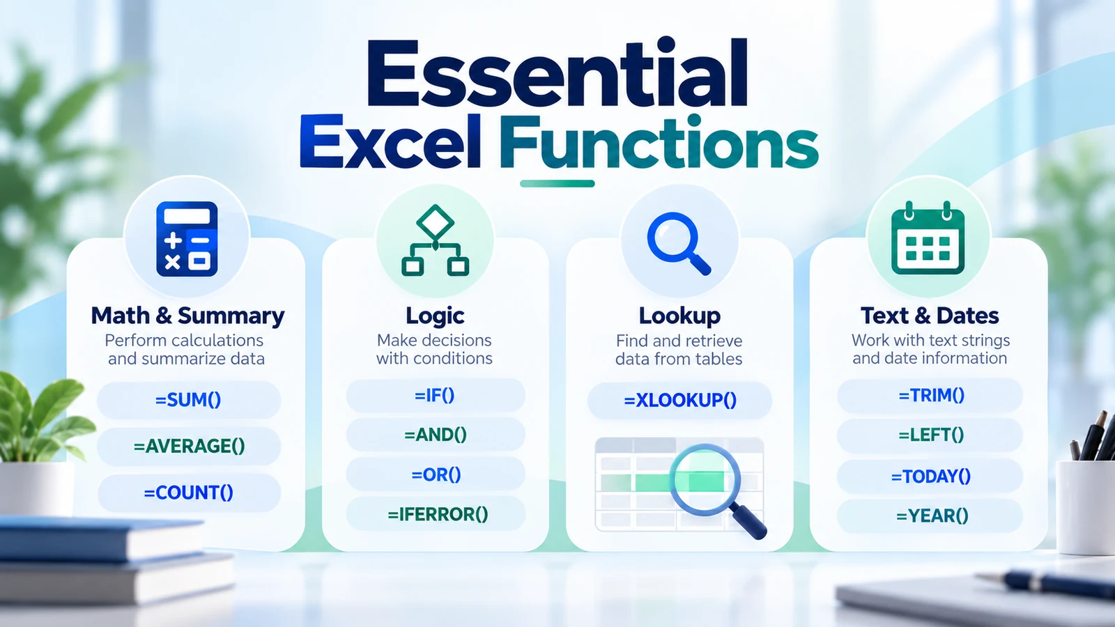 Anatomy of an Excel IF formula showing function, cell reference, operator, logical test and result