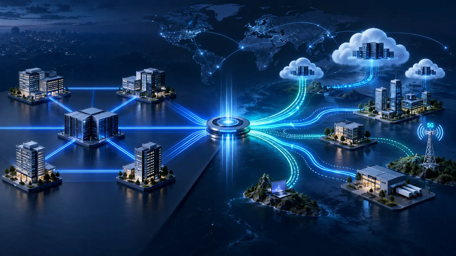 MPLS private network transitioning to an SD-WAN-powered hybrid enterprise WAN