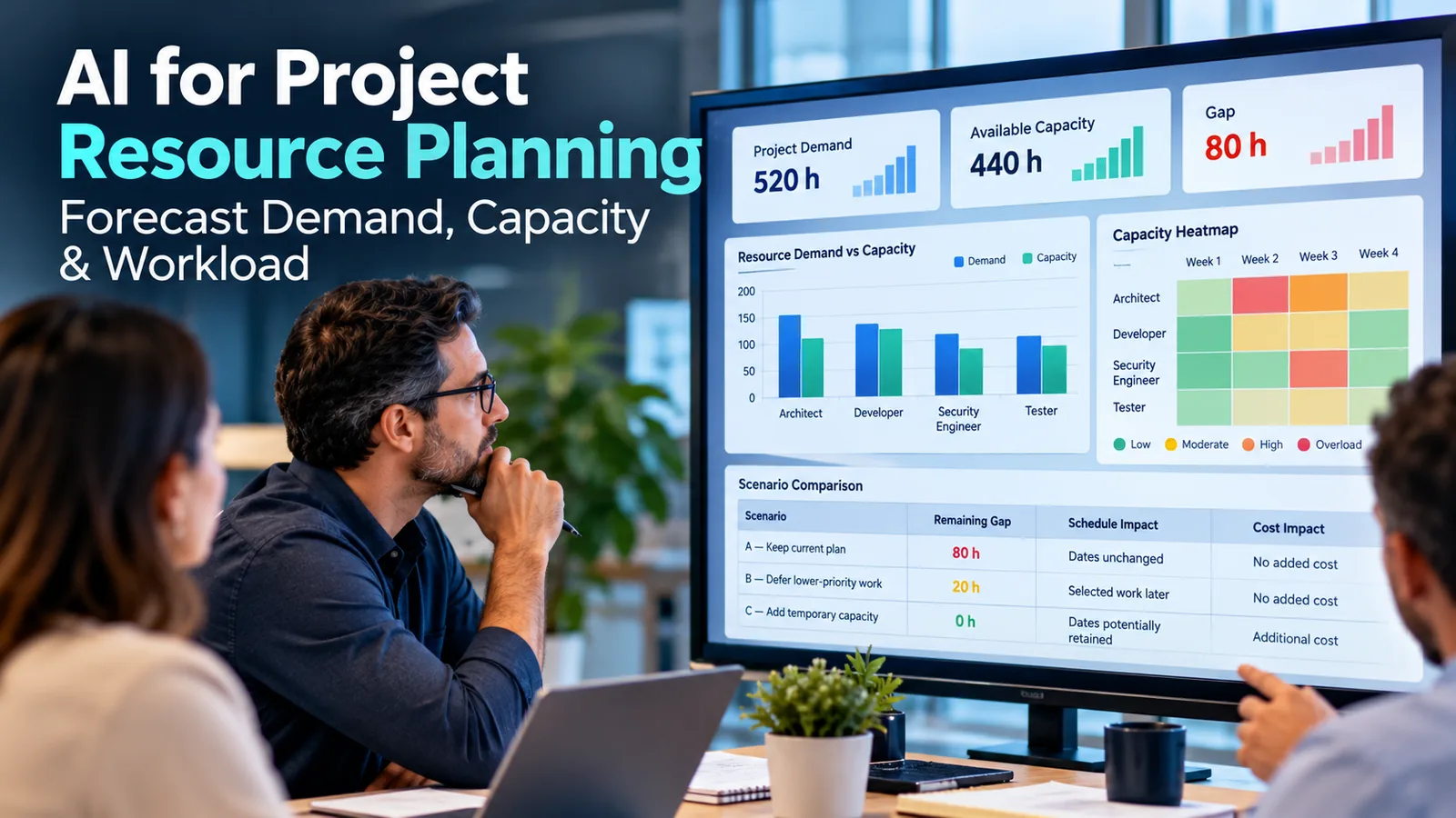 AI for Project Resource Planning: Forecast Demand, Capacity & Workload