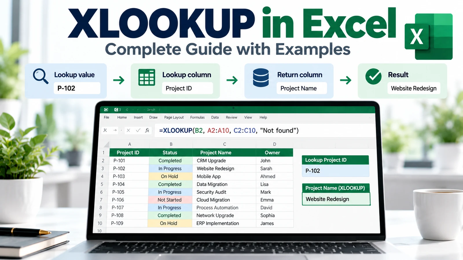 XLOOKUP in Excel: Complete Guide with Examples